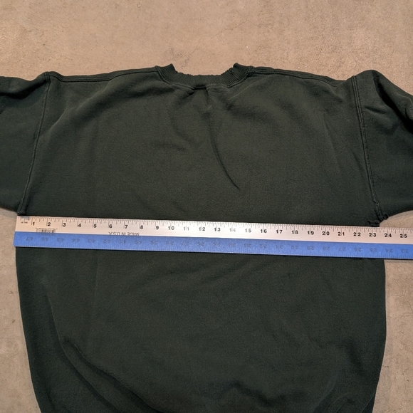 VTG University Of Saskatchewan Crew Neck Flaws Mens L-XL? Green - Picture 8 of 9